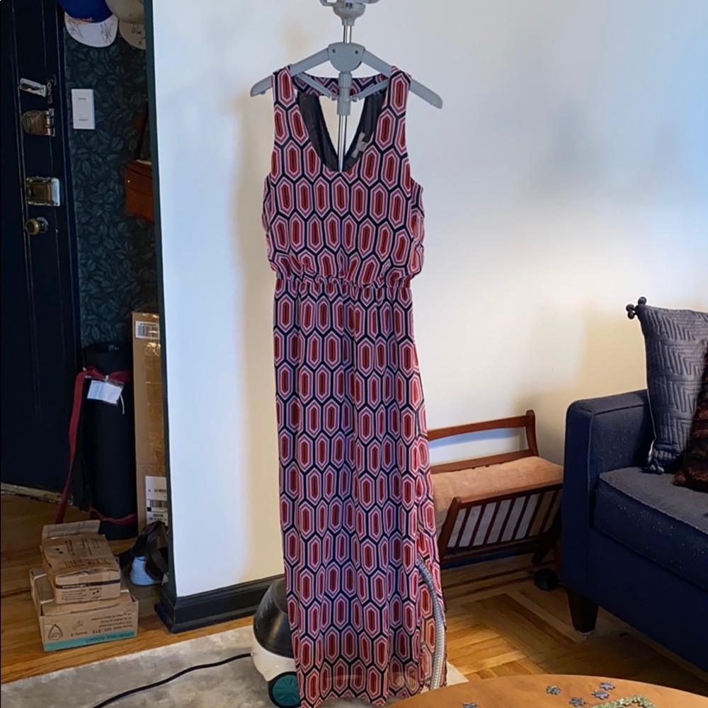 Summer dress pink and red